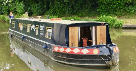 bath narrowboat floating