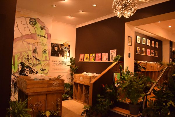 Records and houseplants at Chapter 22