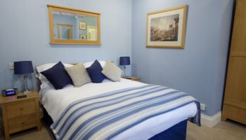 chestnuts blue bedroom