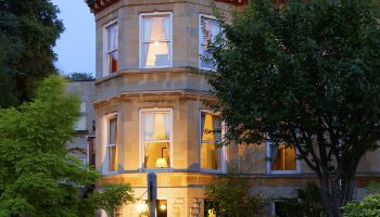 dorian house outside dusk